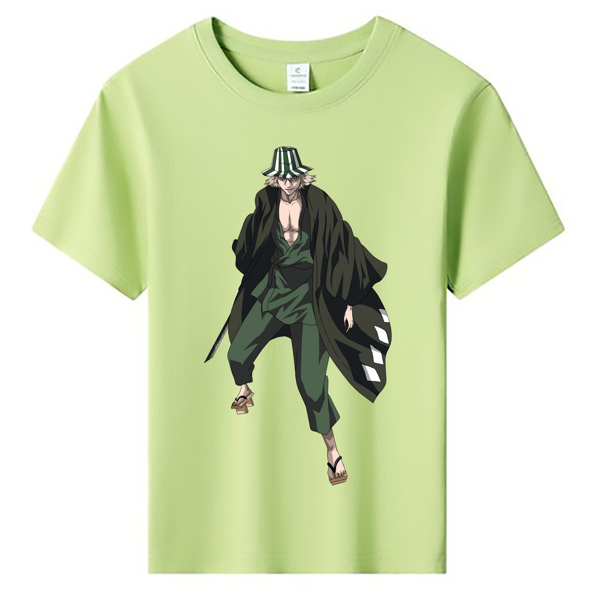 （画像用） "ブリーチ 浦原 喜助（うらはら きすけ） BLEACH Urahara Kisuke " 綿100％キッズTシャツ（フロントプリント）